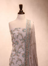 Moin Block Embroidered Raw Silk 3 Piece Unstitched Suit MBLK25ERS MD-1427
